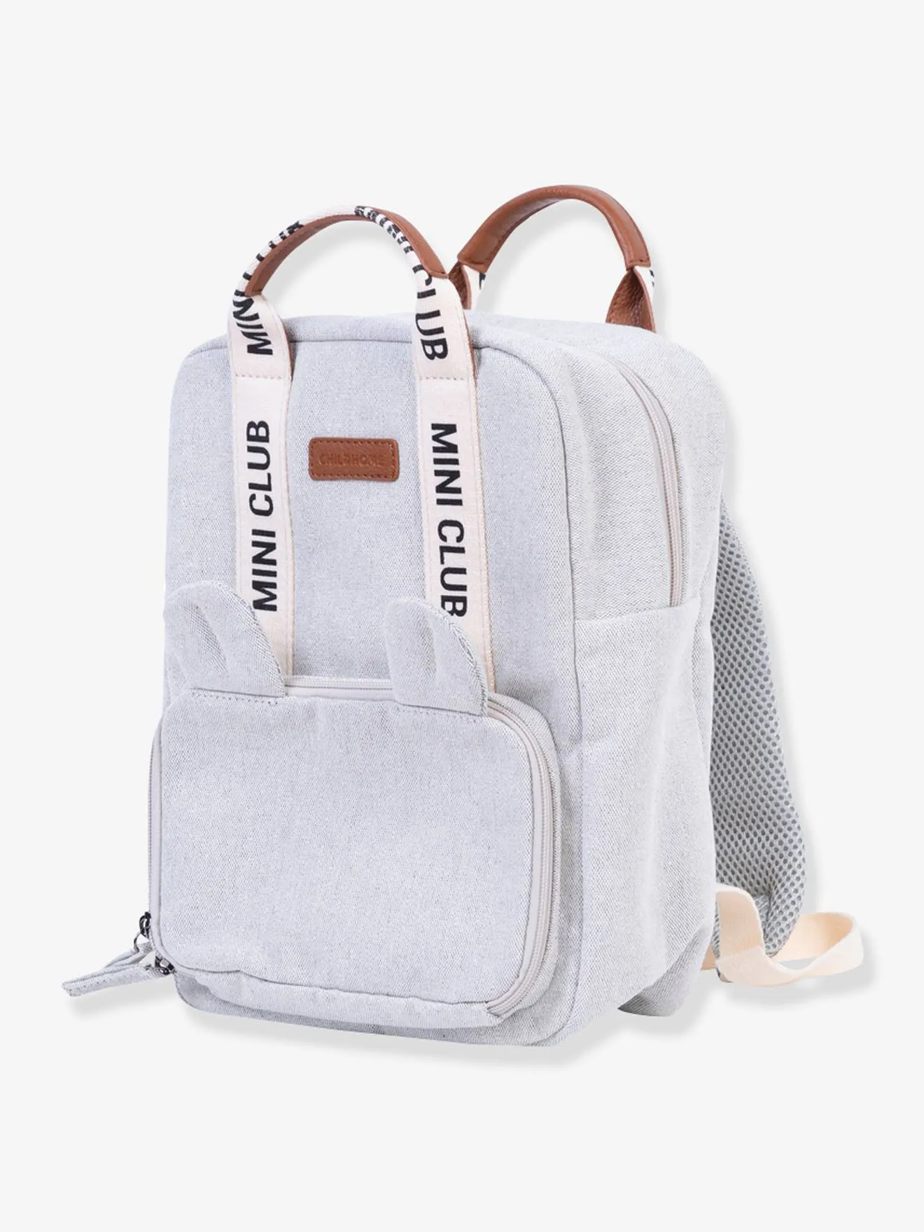 Mini Club Backpack in Canvas, by CHILDHOME - white