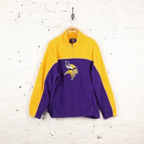 Minnesota Vikings Reebok 1/4 Zip Fleece - Purple - XL