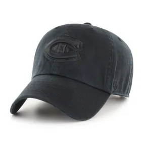 MONTREAL CANADIENS BLACK TONAL CLEAN UP HAT