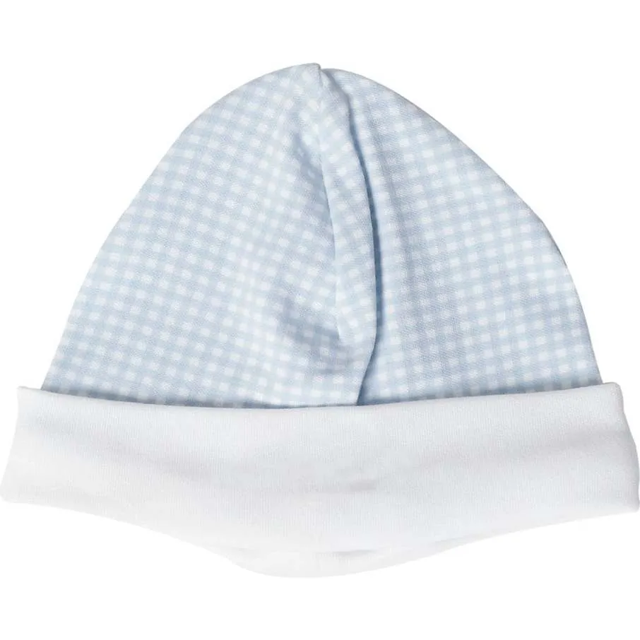 Nellapima Gingham Baby Hat, Blue