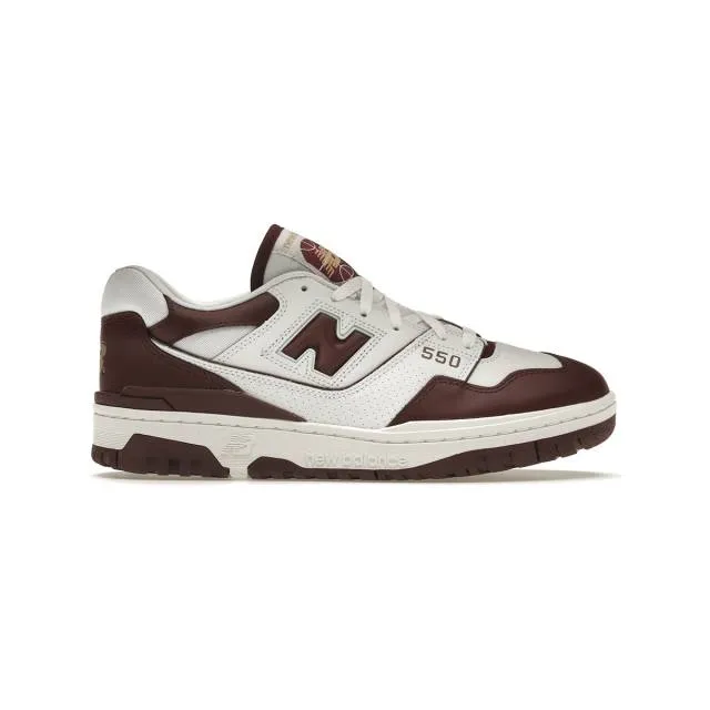 New Balance 550 (White Burgundy/ Burgundy Red/ White) Me...