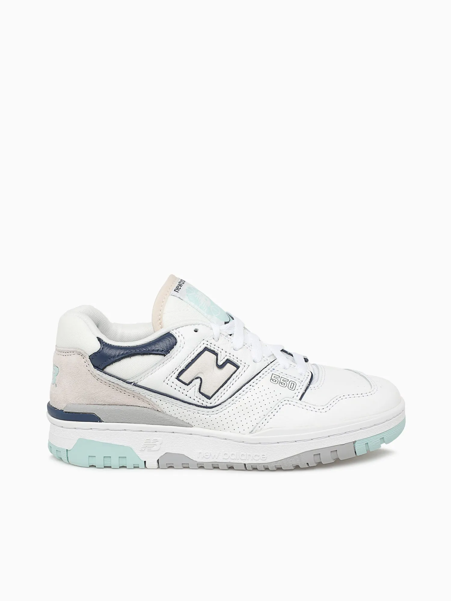 New Balance 550 White Mint leather