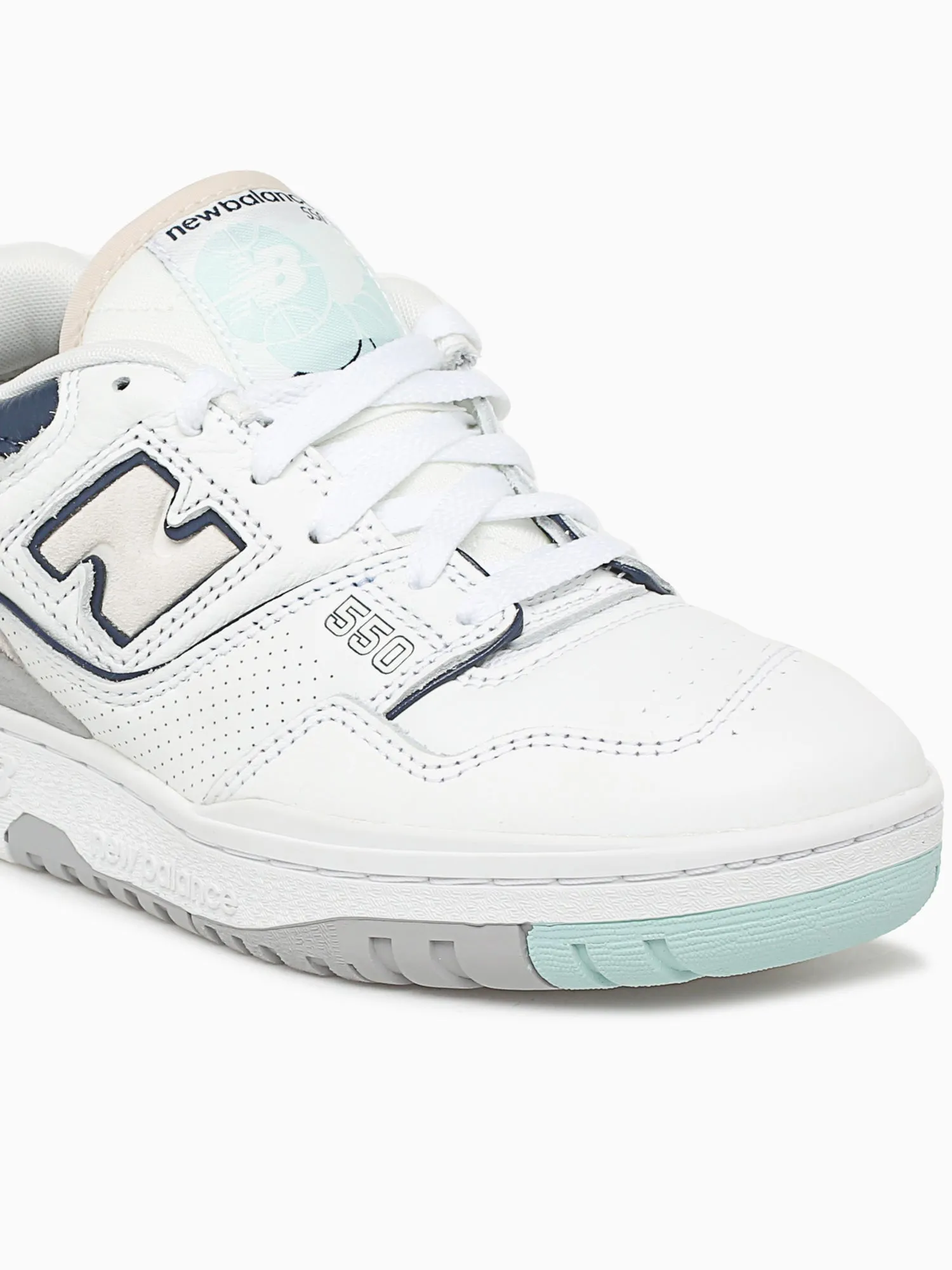 New Balance 550 White Mint leather