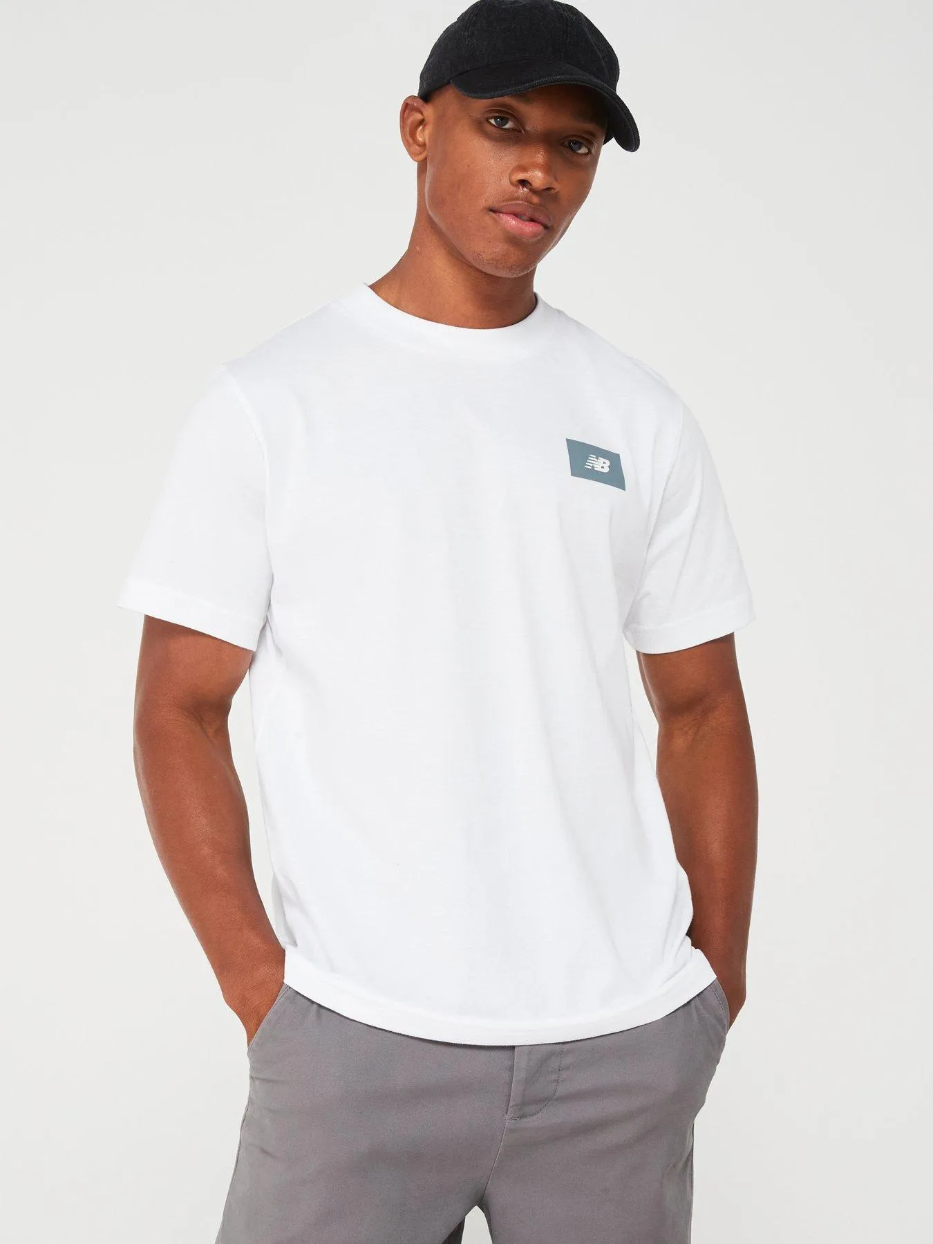 New Balance Mens Logo Tee - White