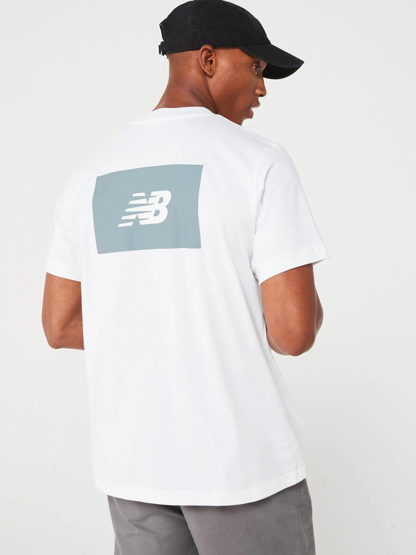 New Balance Mens Logo Tee - White