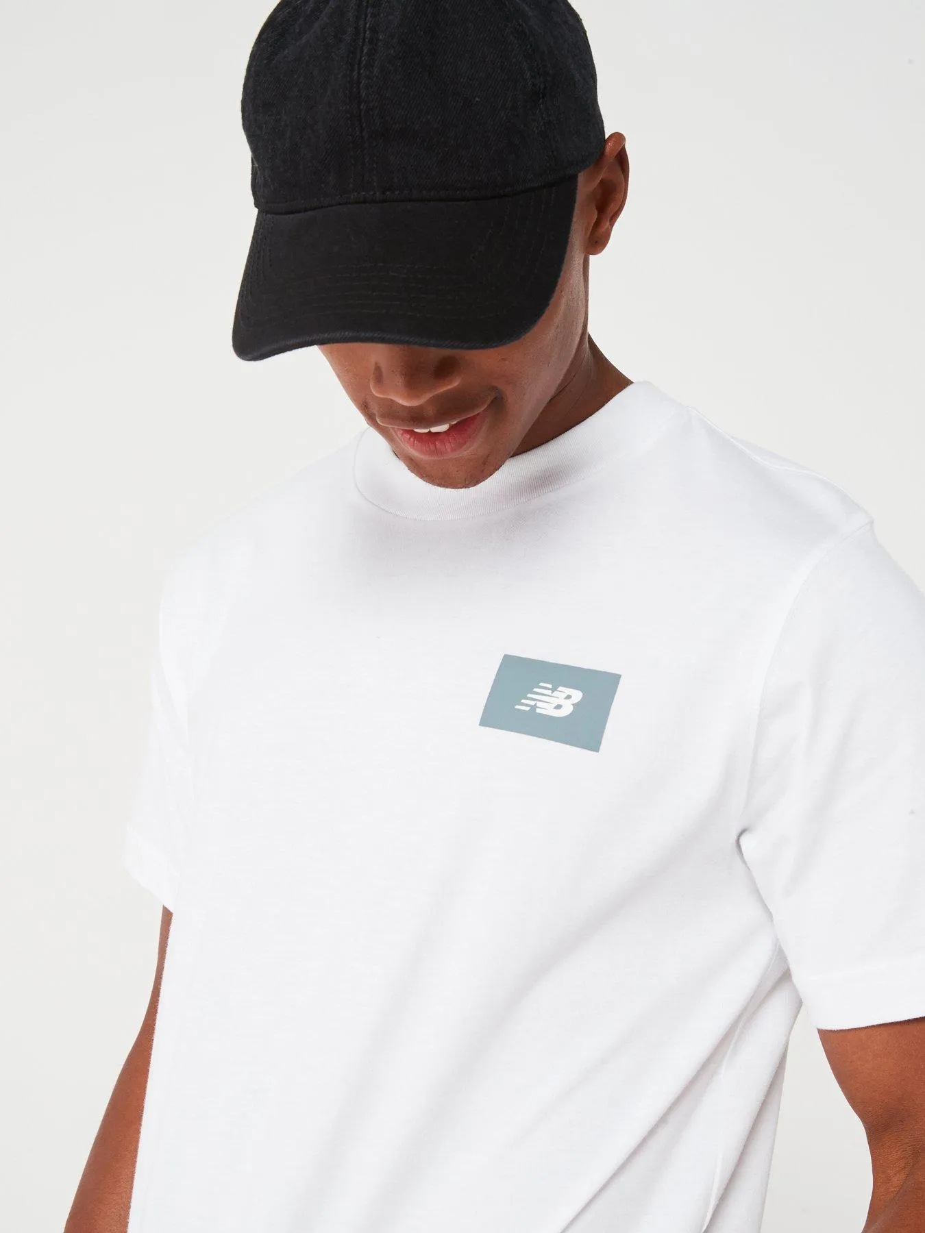 New Balance Mens Logo Tee - White