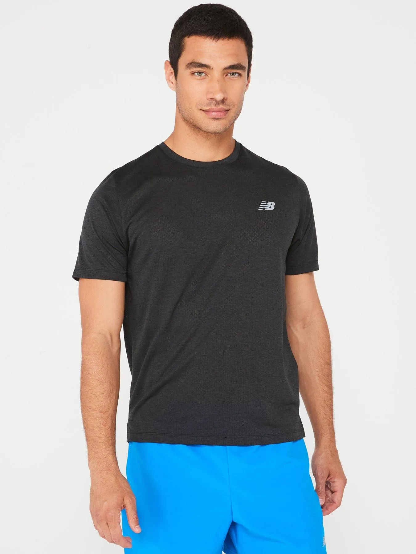 New Balance Mens Running Athletics T-shirt - Black