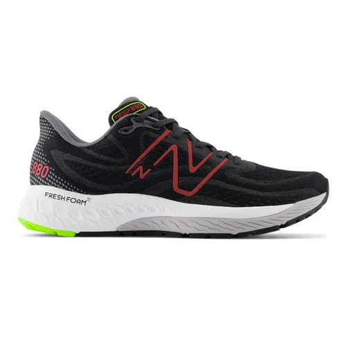 New Balance Men's Fresh Foam X 880v13 - Black / Brick Red