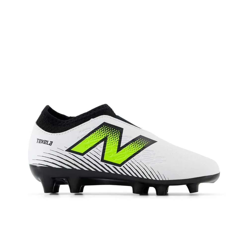 New Balance Tekela Magique V4+ FG Junior  (Wide) Soccer Cleats | Hi-Lite Pack