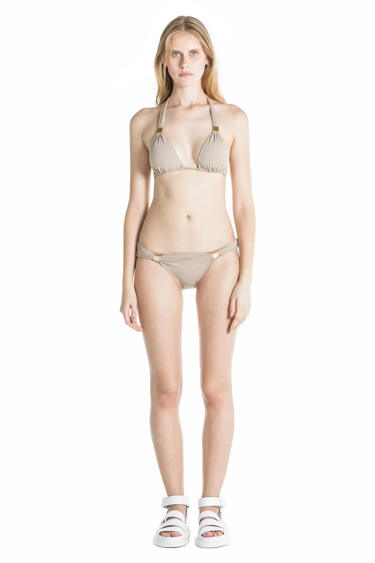 Nina Classic Brief Bikini Bottom Camel