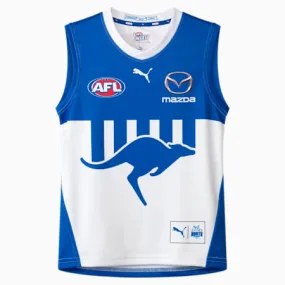 North Melbourne Football Club 2024 Replica Away Guernsey - Youth 8-16 years | PUMA White-Surf The Web-NMFC Clash | PUMA Sports |