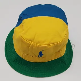 Nwt Polo Ralph Lauren Tricolor Bucket Hat