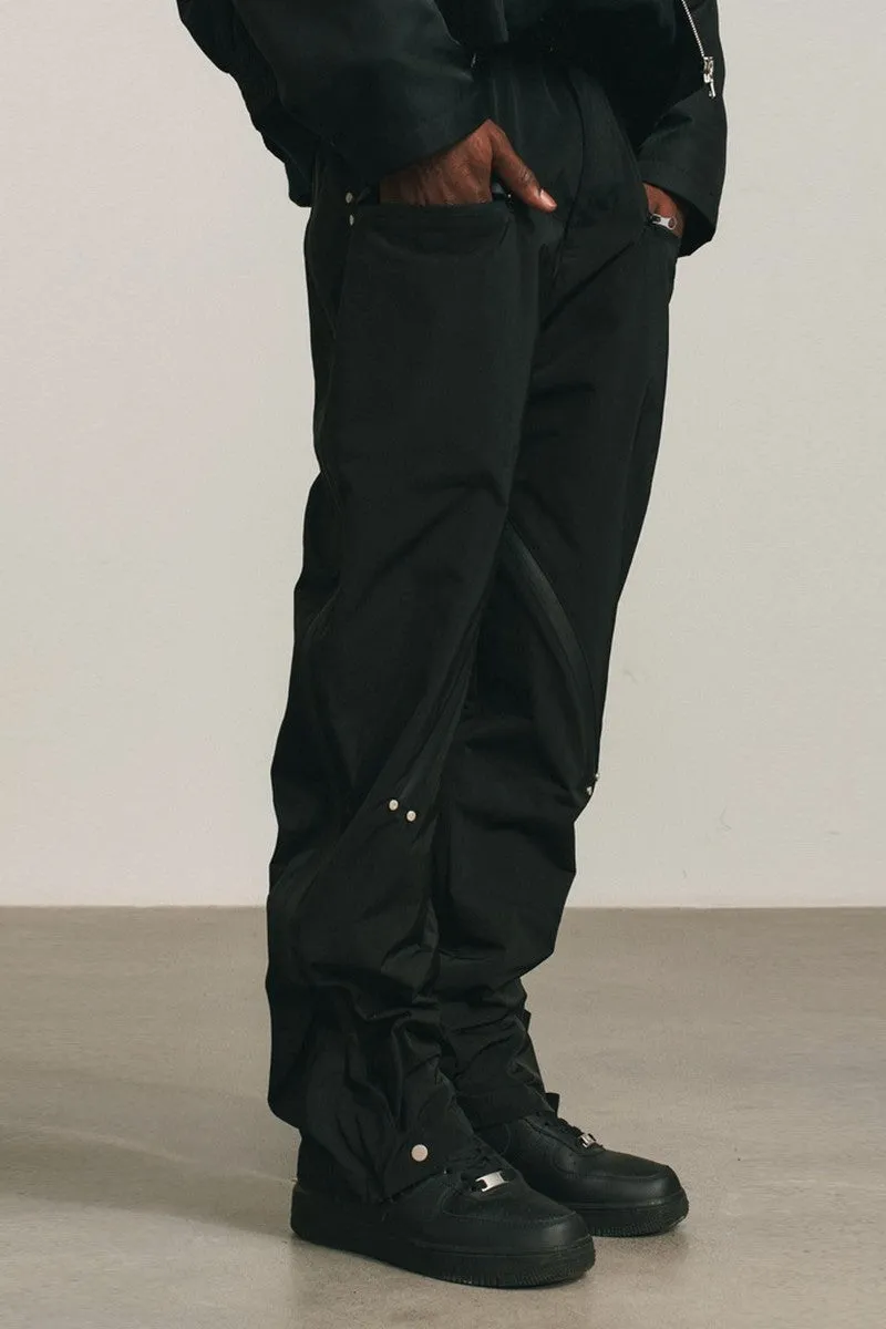 Nylon Zipper Trousers