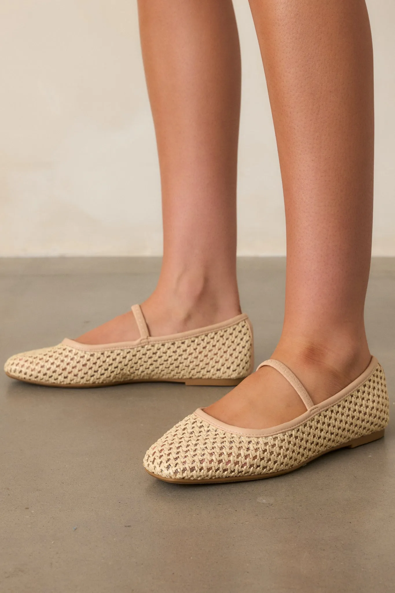 Oblivion’s Embrace Natural Woven Flats