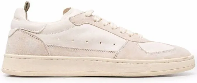 Officine Creative Kadett panelled sneakers Neutrals