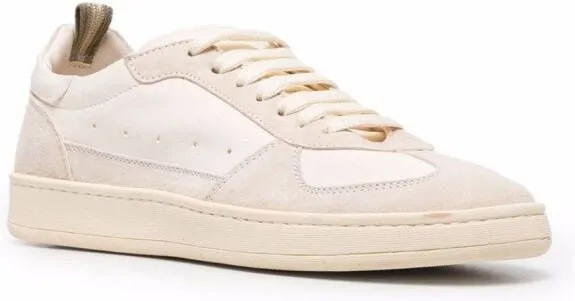 Officine Creative Kadett panelled sneakers Neutrals