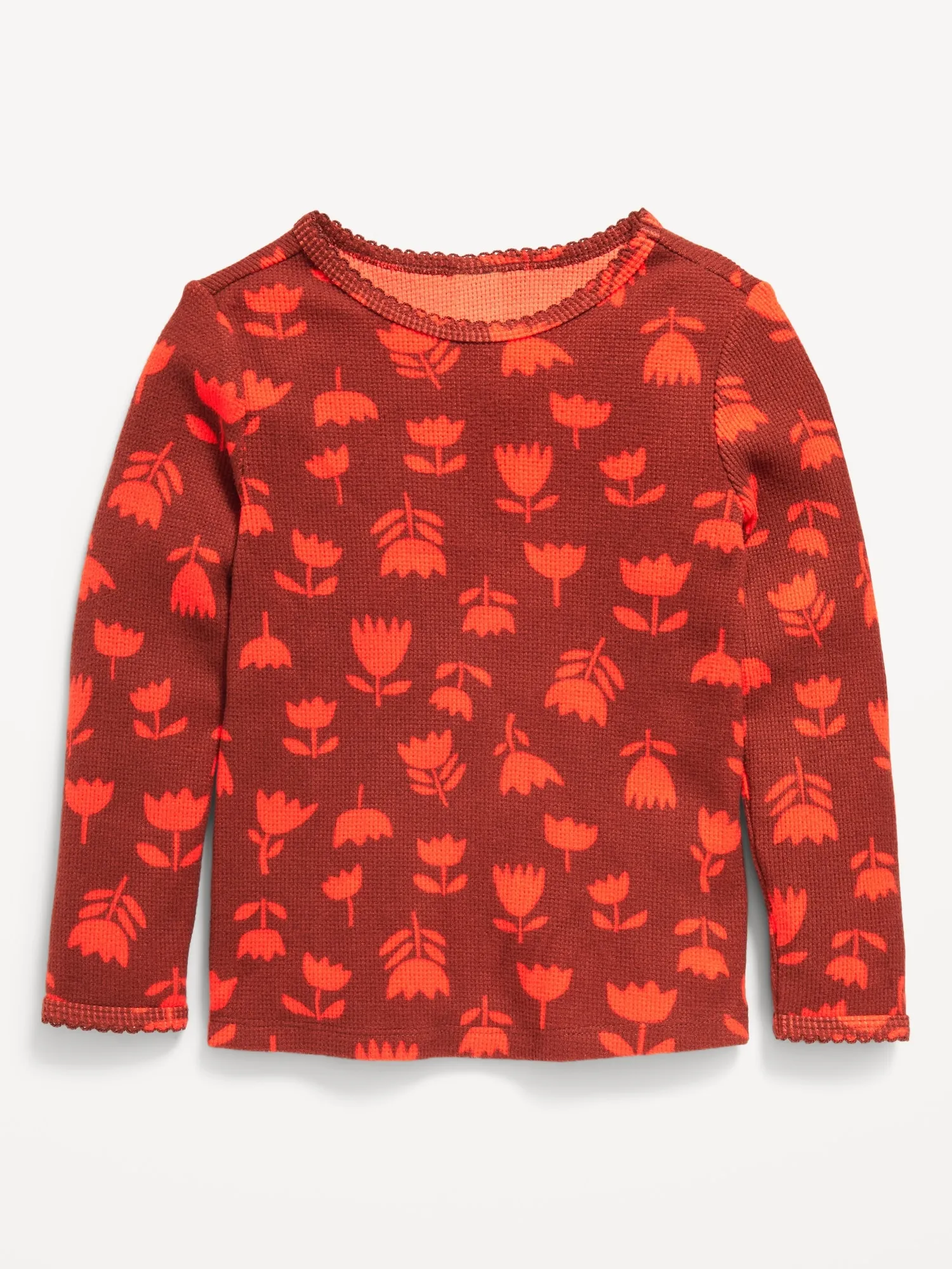 Old Navy Long-Sleeve Thermal-Knit T-Shirt for Toddler Girls