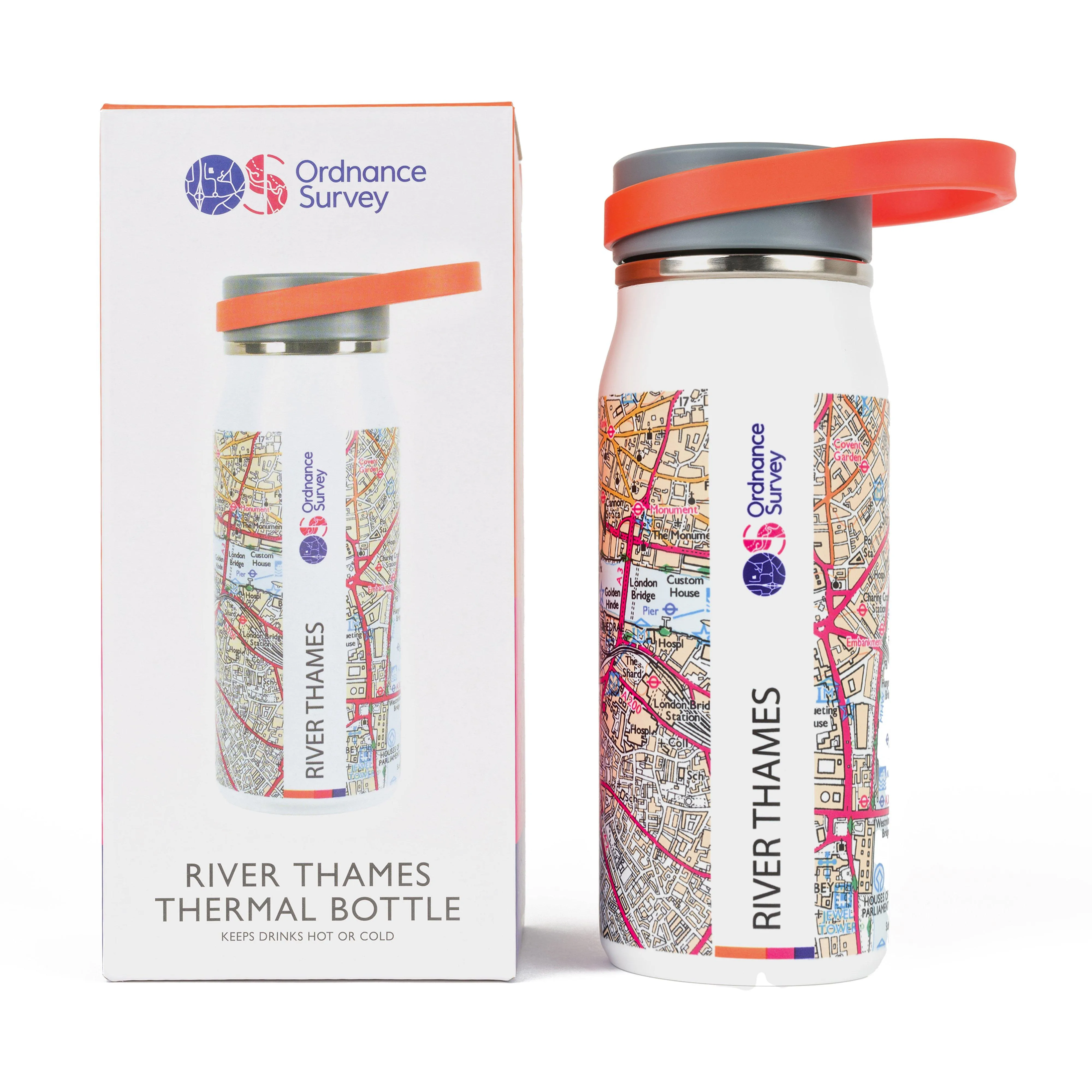 Ordnance Survey River Thames Thermal Bottle | Ultimate Outdoors