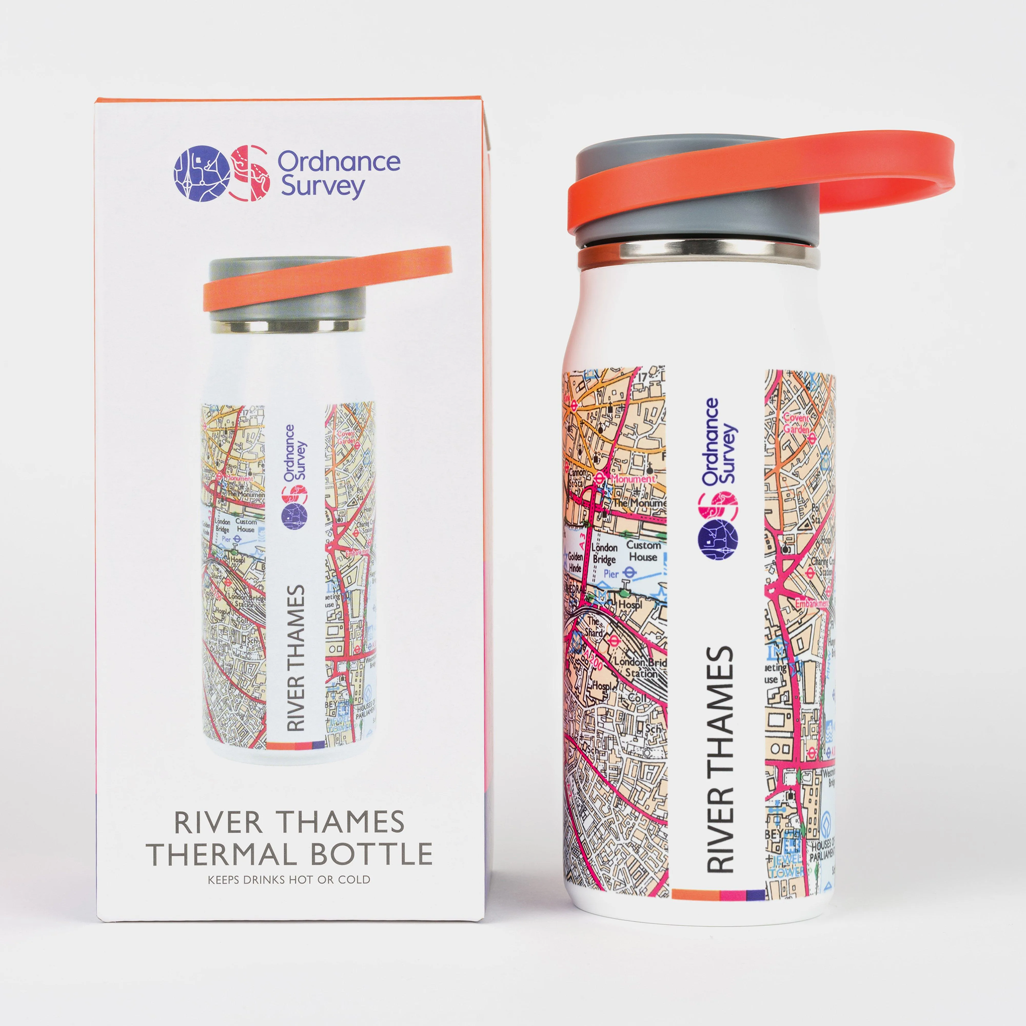 Ordnance Survey River Thames Thermal Bottle | Ultimate Outdoors