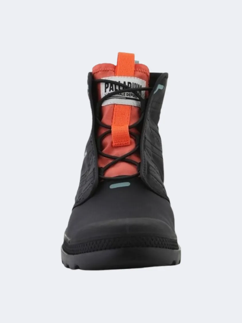 Palladium Pampa Travel Lite Men Lifestyle Shoes Black/Orange