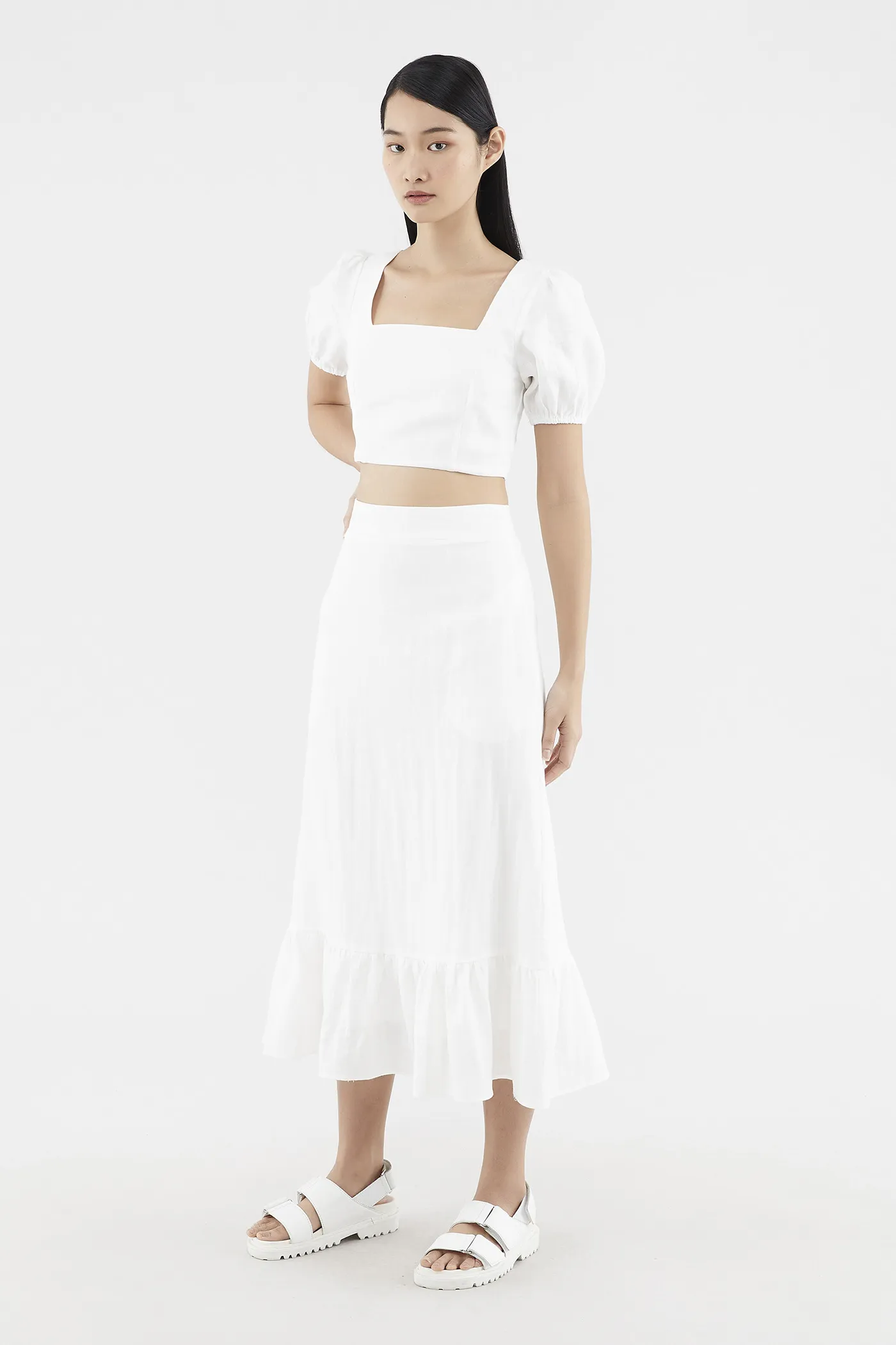 Peppy Frill-hem Skirt