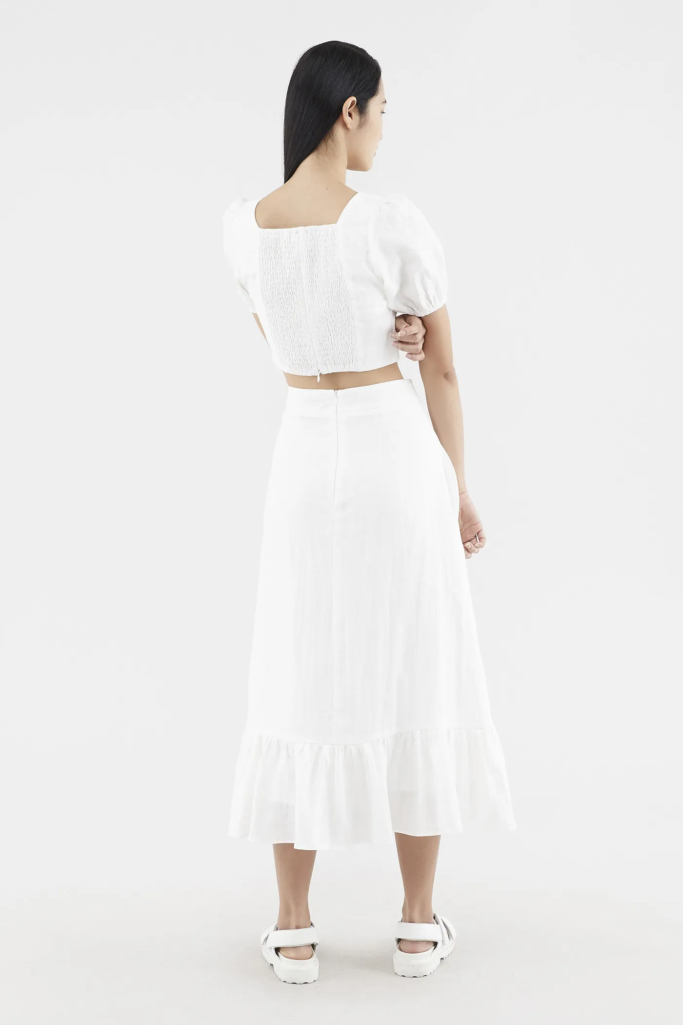 Peppy Frill-hem Skirt