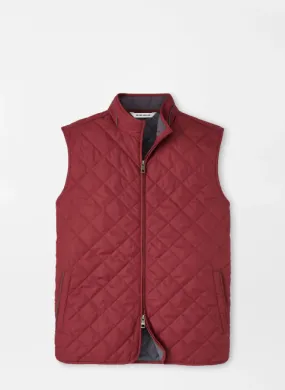 Peter Millar Essex Vest: Celosia Red