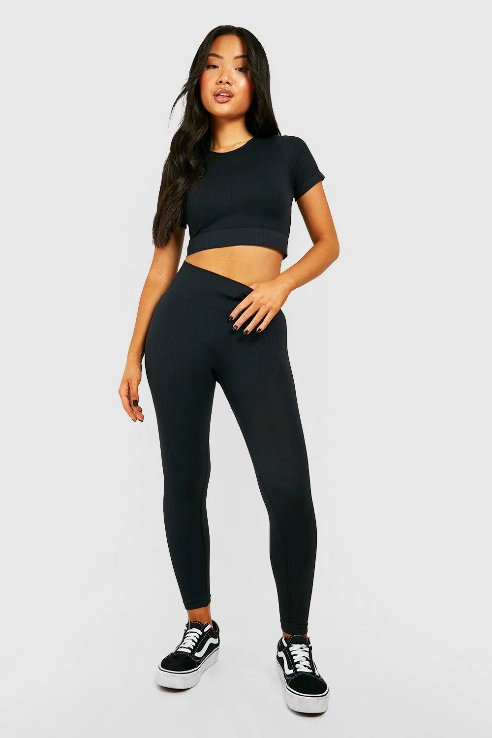 Petite Seamless Rib Leggings