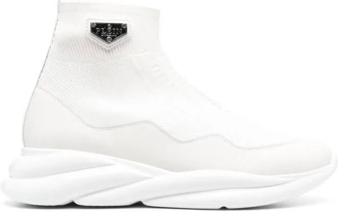 Philipp Plein Skywalker runner sock-sneakers White