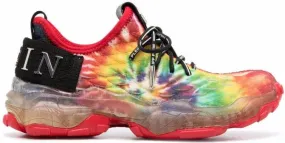 Philipp Plein Tie-dye Runner Hyper $hock sneakers Red