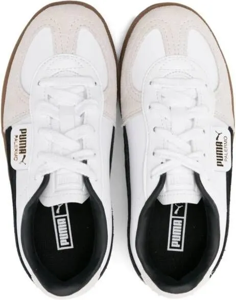 Puma Kids Palermo leather sneakers White