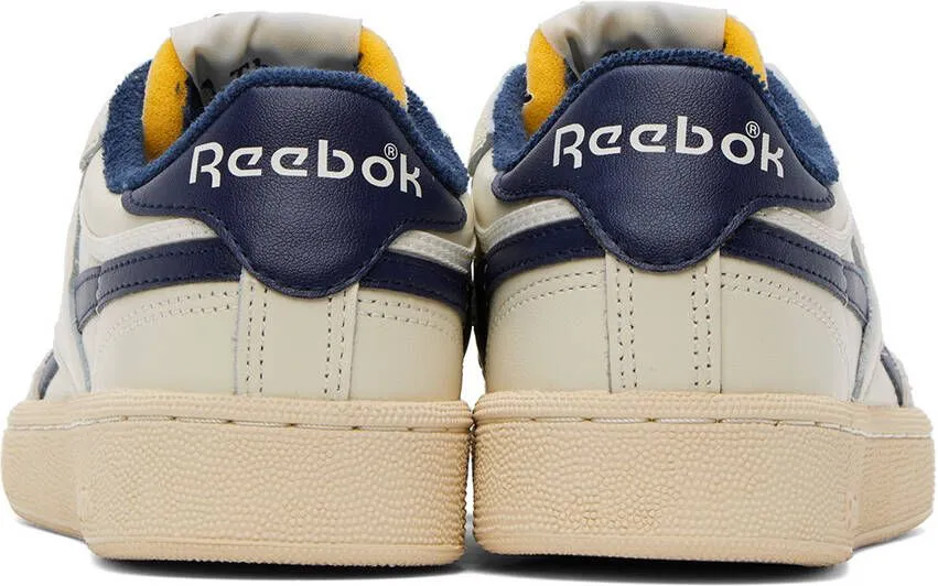 Reebok Classics Off-White & Navy Club C Revenge Vintage Sneakers