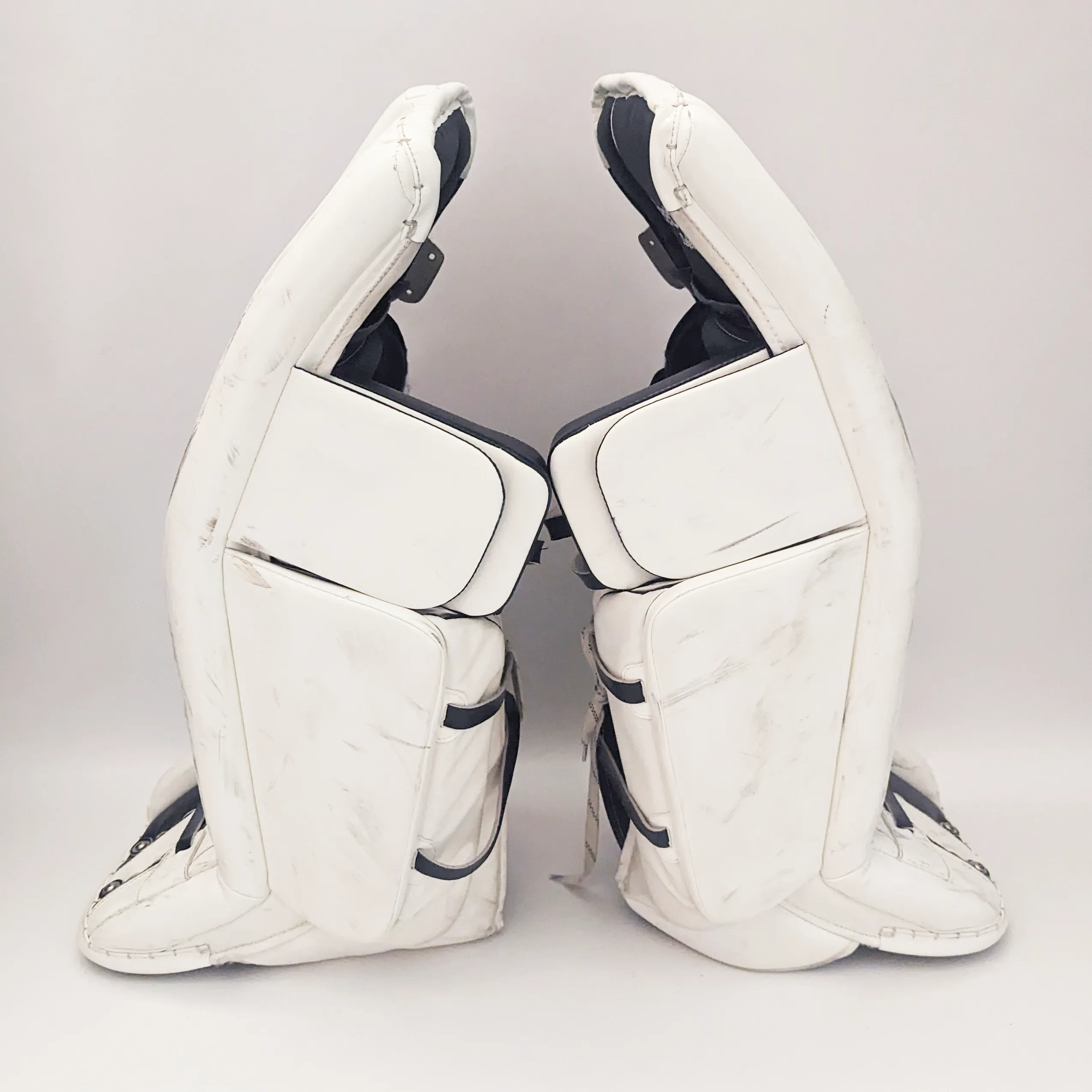 Reebok XLT- Used Pro Stock Goalie Set (White/Blue)