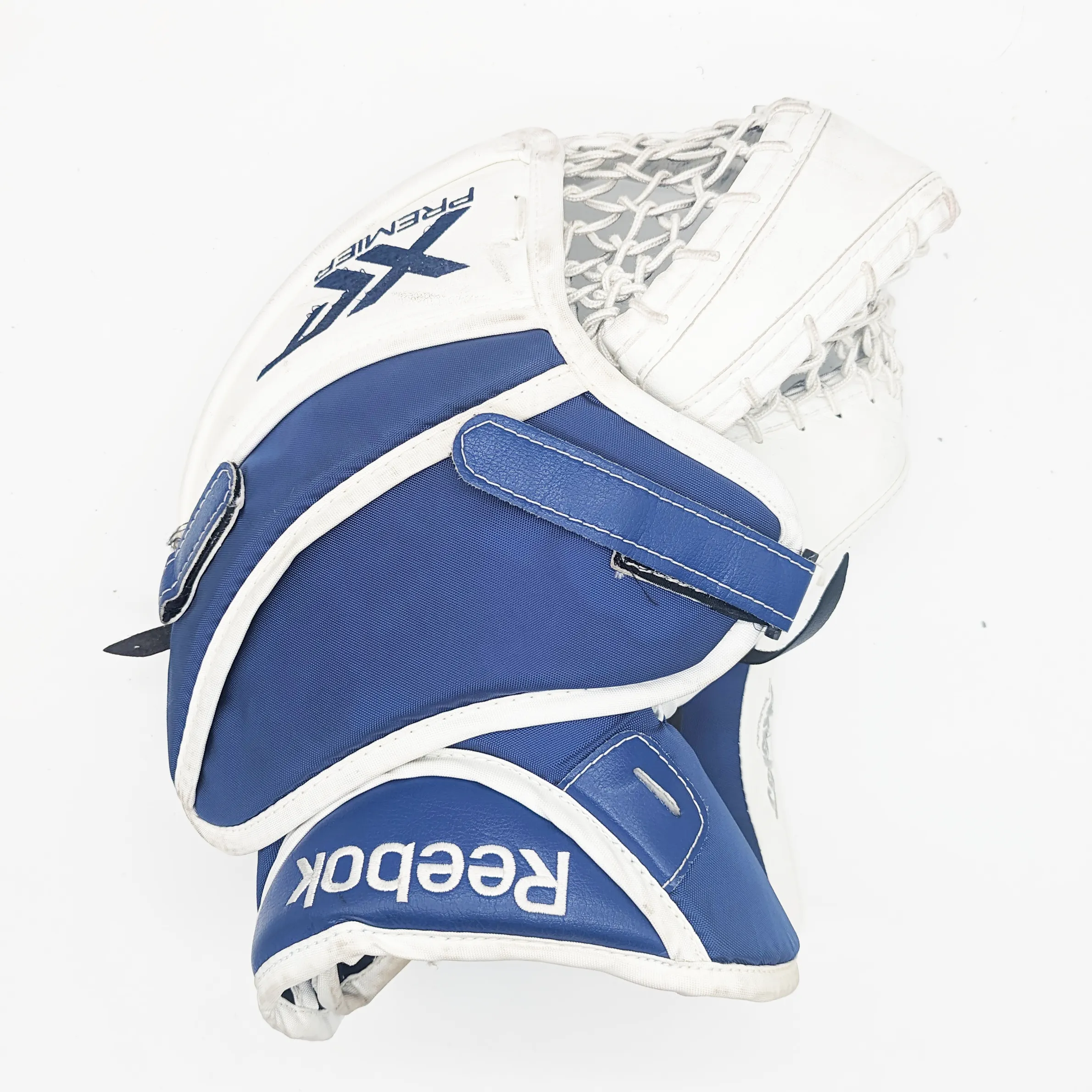 Reebok XLT- Used Pro Stock Goalie Set (White/Blue)