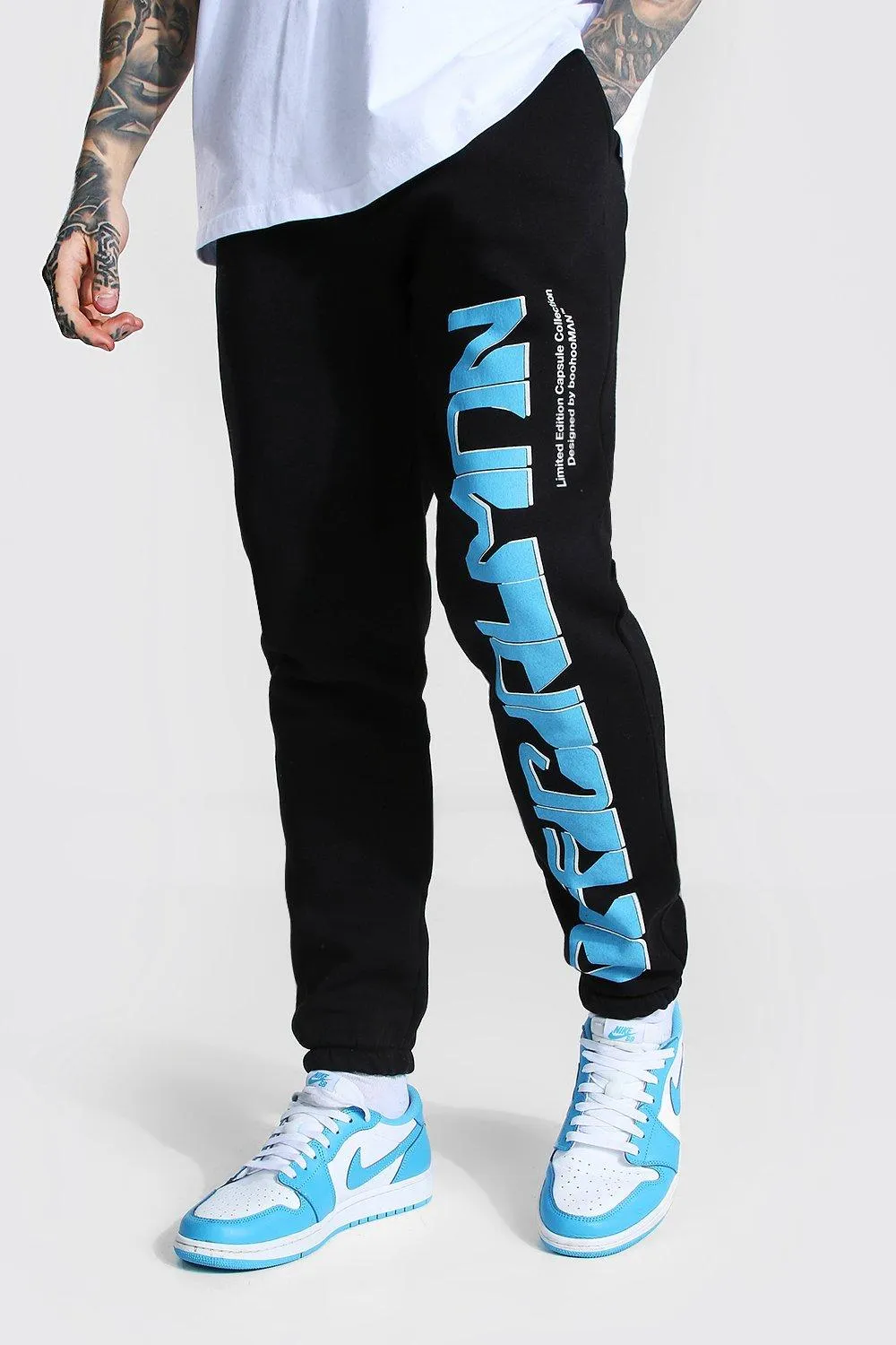 Regular Official Man Leg Print Joggers