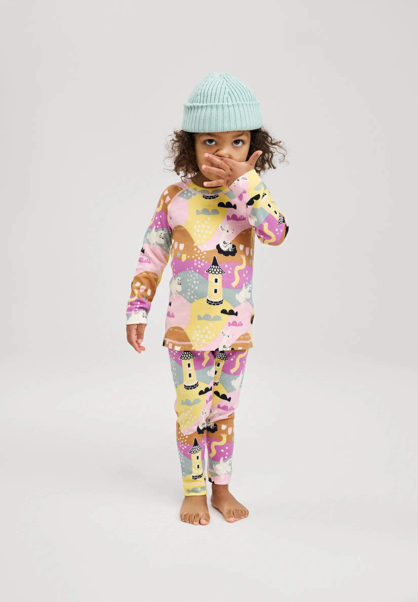 Reima Kids' Thermal Set Moomin Trivsam Pale Rose | Buy Reima Kids' Thermal Set Moomin Trivsam Pale Rose here | Outnort