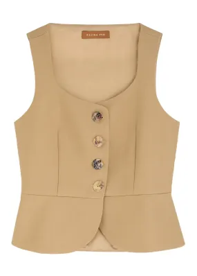 REJINA PYO Eunice cotton-blend vest  -                         -                     -                