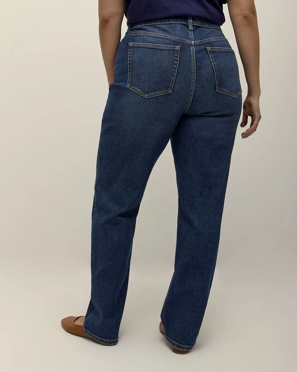 Responsible, Petite, 1948-Fit Straight-Leg Denim - d/C Jeans