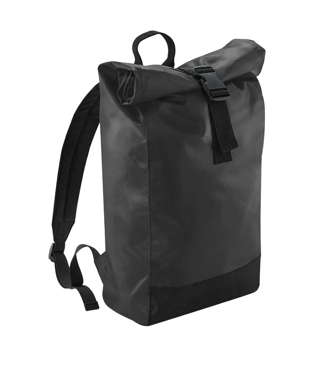 Roll top tarpaulin backpack one size black Bagbase