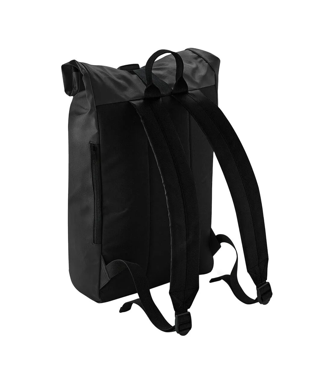 Roll top tarpaulin backpack one size black Bagbase