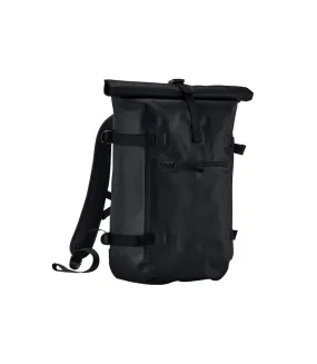 Roll top waterproof backpack one size black Quadra