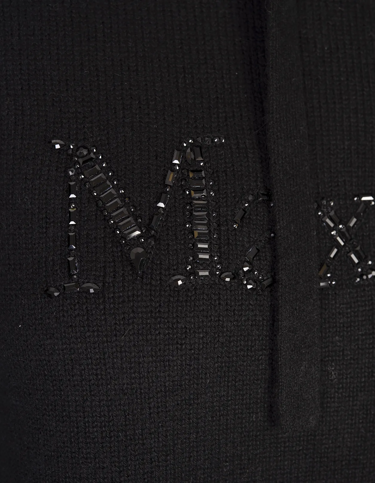 S MAX MARA Black Gorizia Knitted Hoodie