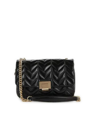 Saison 1865  Ella leather shoulder bag - Black