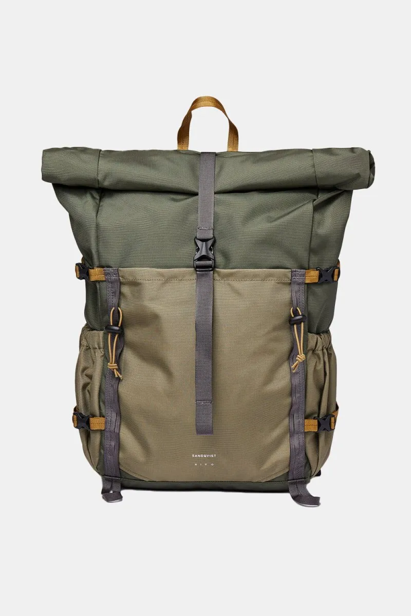 Sandqvist Forest Hike Technical Rolltop Backpack (Trekk Greenleaf)