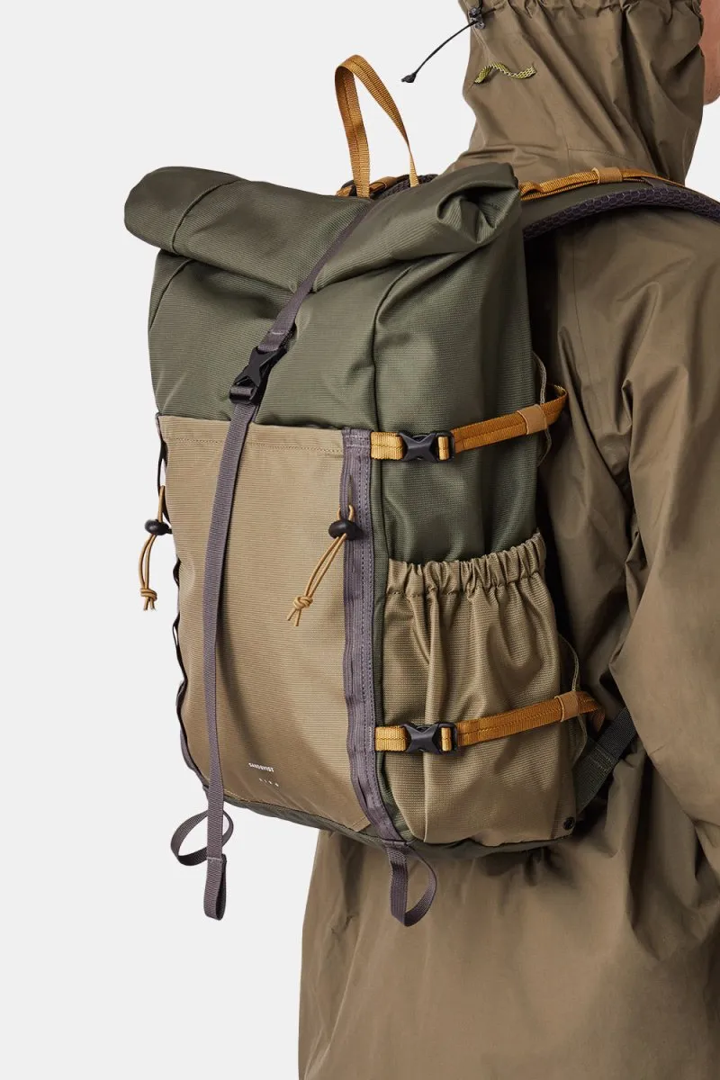 Sandqvist Forest Hike Technical Rolltop Backpack (Trekk Greenleaf)