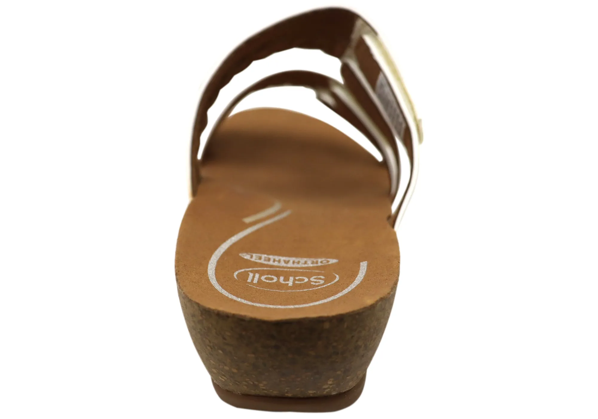 Scholl Orthaheel Jane Womens Comfortable Wedge Slides Sandals