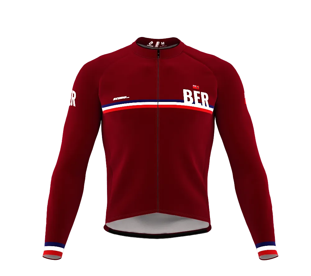 ScudoPro Pro Thermal Long Sleeve Cycling Jersey Country CODE Bermuda Vine | Men and Women