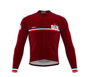 ScudoPro Pro Thermal Long Sleeve Cycling Jersey Country CODE Bermuda Vine | Men and Women