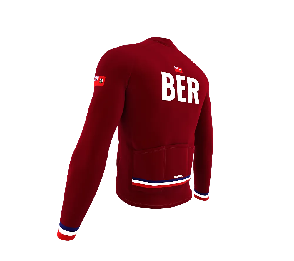 ScudoPro Pro Thermal Long Sleeve Cycling Jersey Country CODE Bermuda Vine | Men and Women