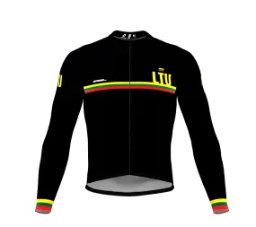 ScudoPro Pro Thermal Long Sleeve Cycling Jersey Country CODE Lithuania Black | Men and Women